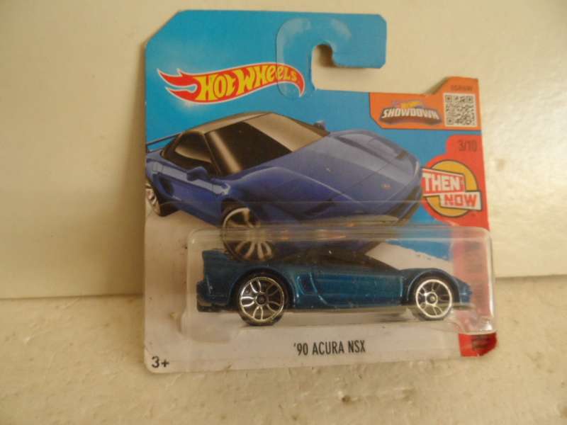 HOT WHEELS 2016 THEN AND NOW SERIES 90 ACURA NSX-sealed short card- [m52]