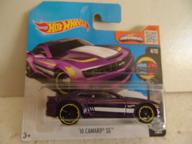 2016 Hot Wheels. 10 Chevrolet Camaro SS. Chevy. Purple.-sealed Short Card.-[m52]