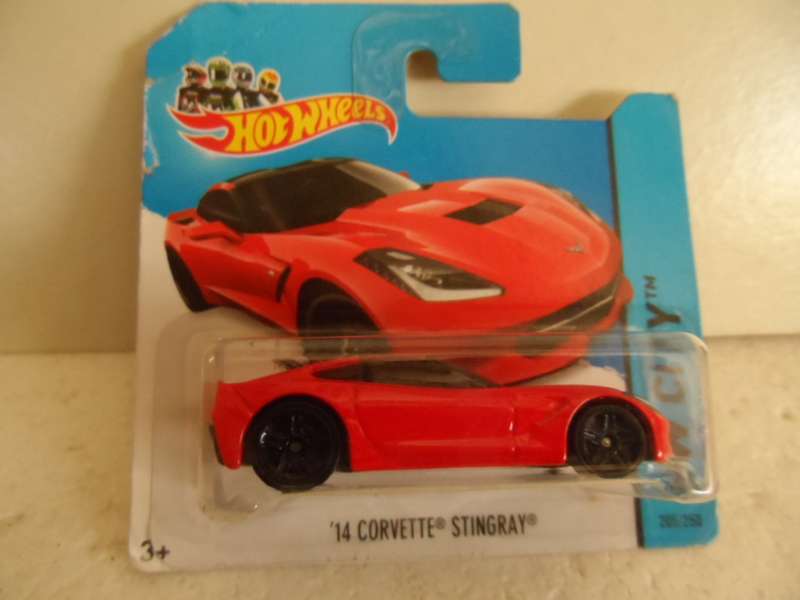 HOT WHEELS 2013 CITY SERIES 14 CORVETTE STINGRAY -sealed short card-[m52]