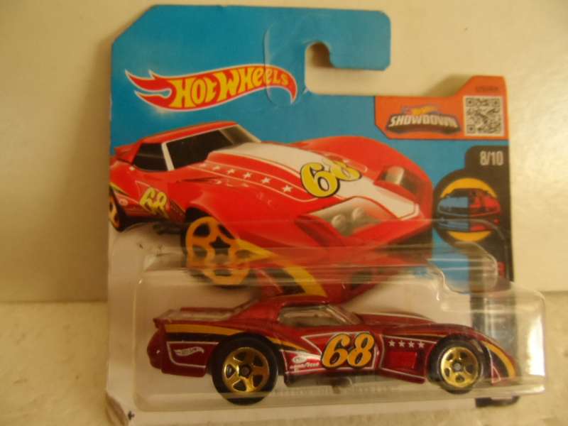 Hot Wheels '76 Greenwood Corvette -hw mild to wild-sealed short card -[m49]