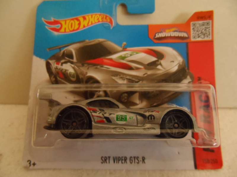 Hot Wheels HW Race 2013 silver SRT Viper GTS-R Car 150/250