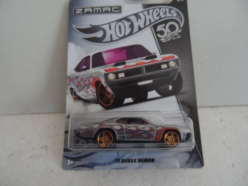 Hot Wheels Zamac 50th Anniversary Edition 6/8 '71 Dodge Demon -sealed long card- [[m49]