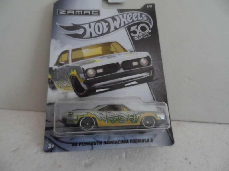 HOT WHEELS ZAMAC 50TH ANNIVERSARY '68 PLYMOUTH BARRACUDA FORMULA S 3/8 FRN26- sealed [m53]