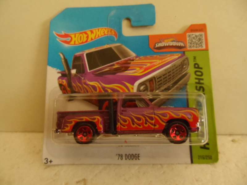 HOT WHEELS 78 DODGE HW WORKSHOP 2015 - SEALED SHORT CARD- [M53]