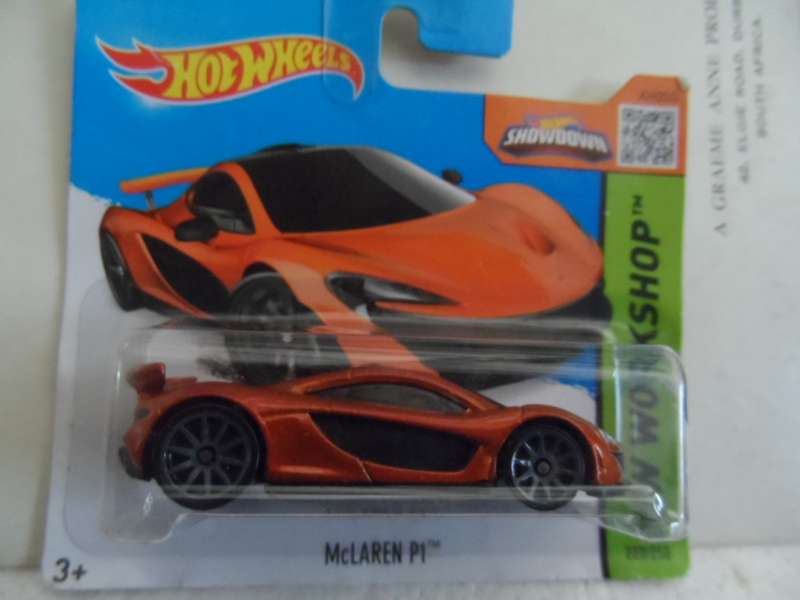 2013 hot wheels HW workshop McLaren P1 burnt orange - sealed short card- [m47]