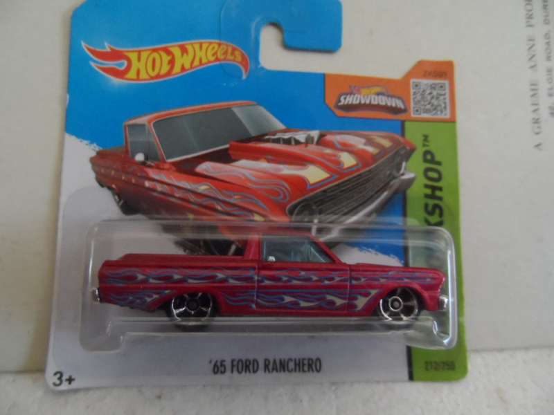 HOT WHEELS HW WORKSHOP '65 FORD RANCHERO 212/250- sealed short card-[m47]