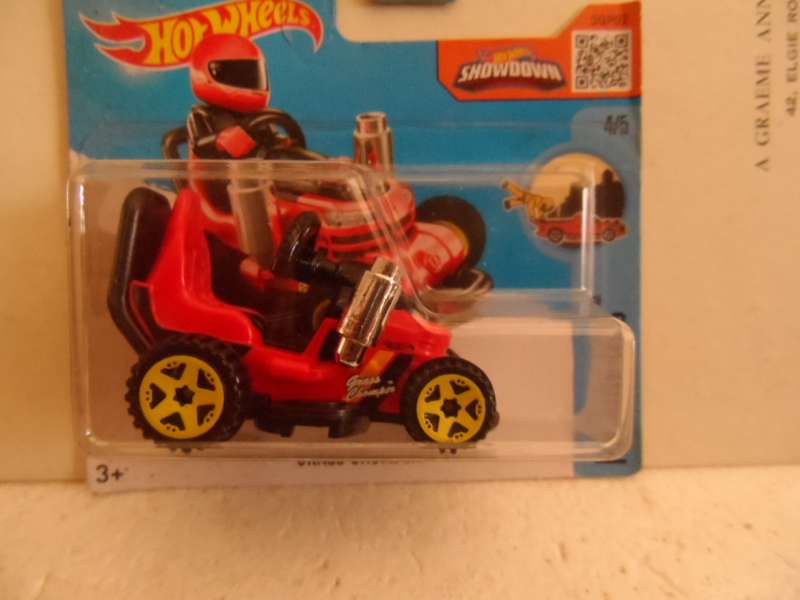 Rare In Red Hot Wheels 2016 Diecast HW Ride Ons 4/5 Grass Chomper-SEALED SHORT CARD-[M56]