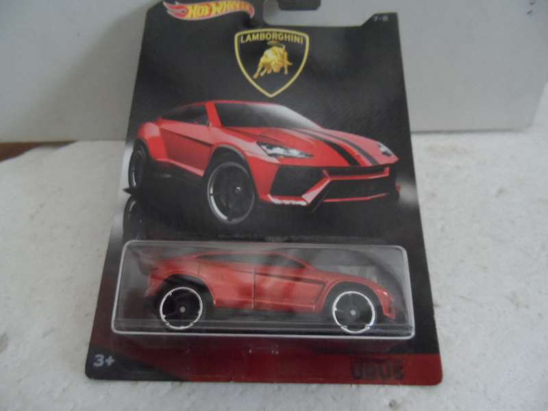 2016 Hot Wheels LAMBORGHINI Series Red Lamborghini Urus - sealed long card-]m57]