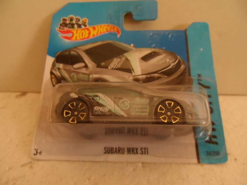 HOT WHEELS SUBARU WRX STI  GREY SEALED SHORT CARD HW CITY 2013