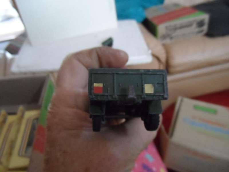Vintage Dinky Toys No. 623 Army Wagon Truck with driver England Meccano and custom trailer [m26]