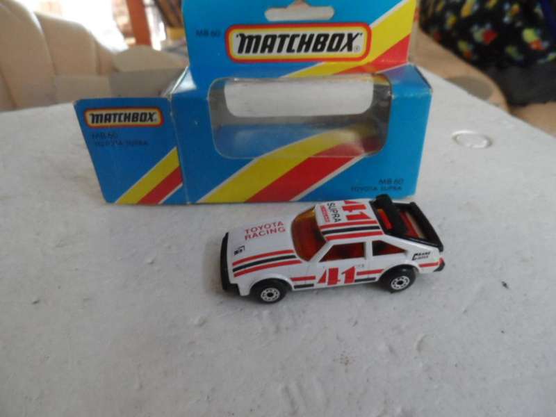 Matchbox #60 Toyota Supra. White, With Original Box.   [m300]