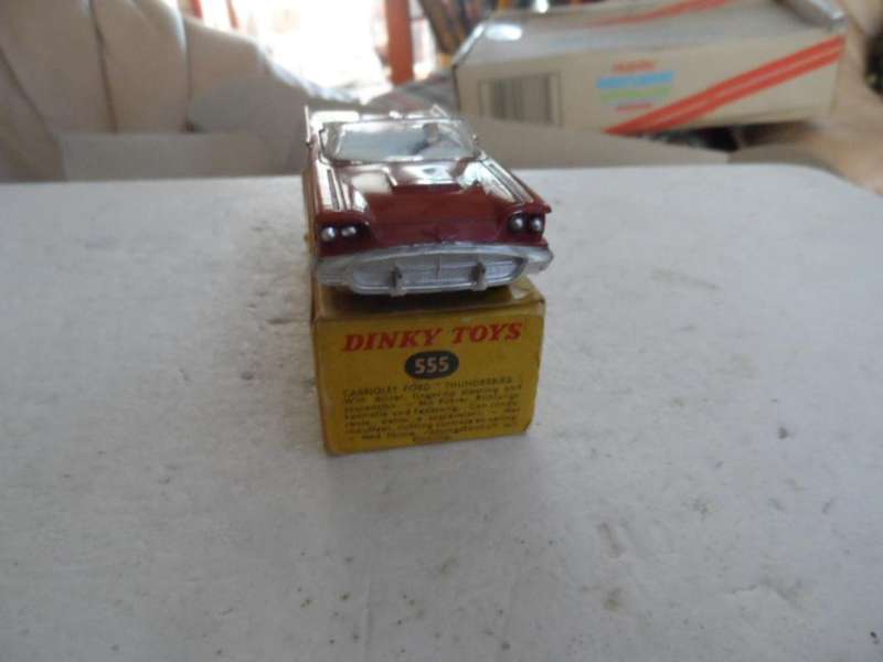 ORIGINAL Vintage Dinky Toys Boxed No. 555 Cabriolet Ford Thunderbird- MECCANO  FRANCE. [M300]