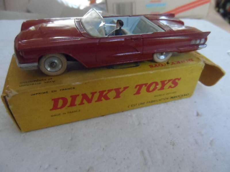 ORIGINAL Vintage Dinky Toys Boxed No. 555 Cabriolet Ford Thunderbird- MECCANO  FRANCE. [M300]
