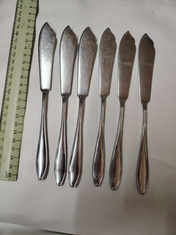 Set of vintage fish knives