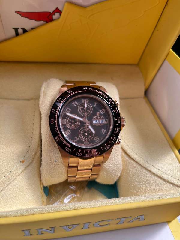 Invicta Speedway Swiss ETA 7750 Caliber Automatic Men's Watch - 45mm, Rose Gold (10939-