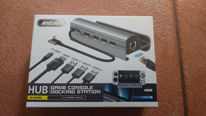 Andowl game console docking station HU860 for Rog Ally and Steamdeck