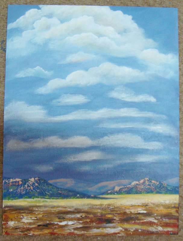 THE VELD  - BEAUTIFUL OIL  - ORIGINAL !!  by  C. LEEFERINK  - Size 410mm x 300mm  - FRAME AVAILABLE.