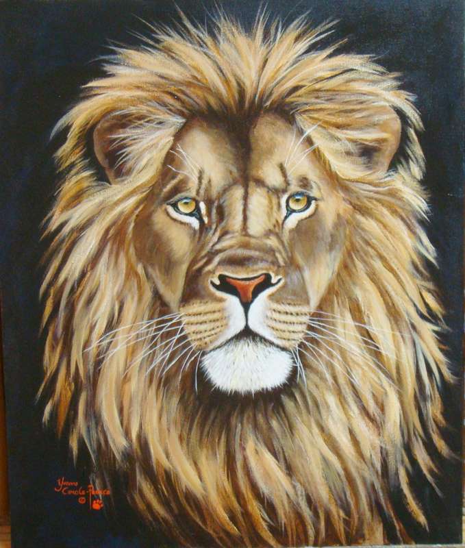 POWER & GRACE  - LARGE -   FRAMED OIL  - ORIGINAL !!  by  Yvonne Carola-Pearce - Size 750mm x 650mm