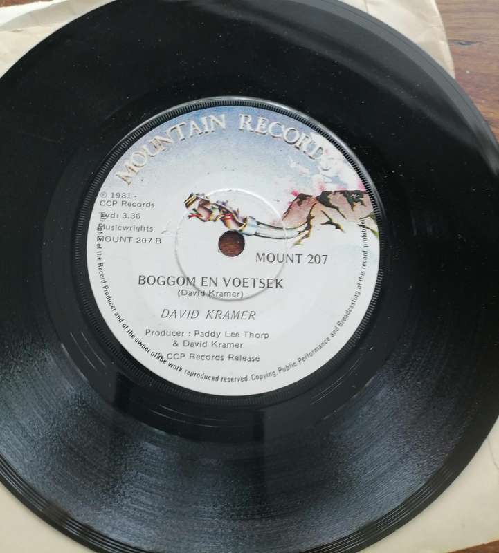 David Kramer  Hak hom Blokkies 45 Single LP