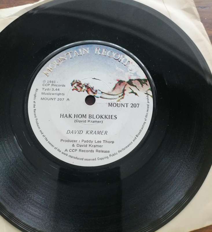 David Kramer  Hak hom Blokkies 45 Single LP