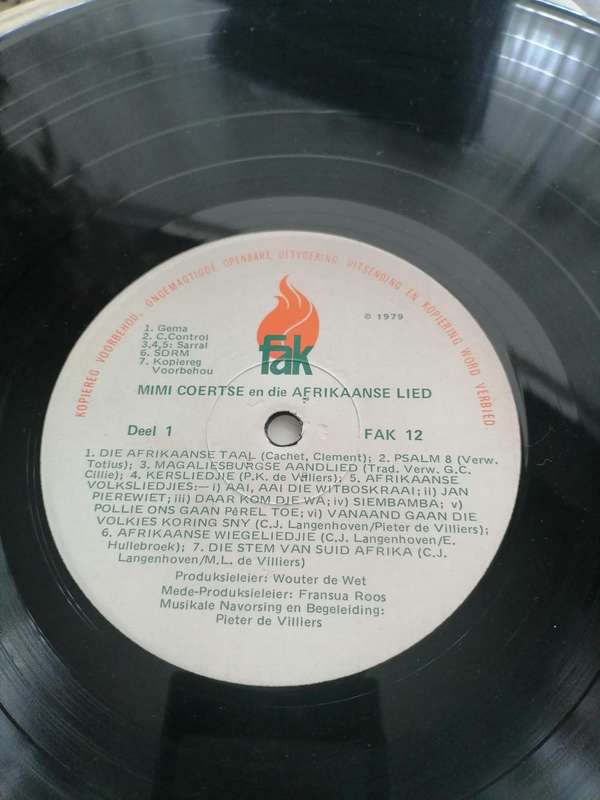 Mimi Coertse en Die Afrikaanse Lied Double LP