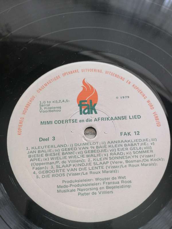 Mimi Coertse en Die Afrikaanse Lied Double LP