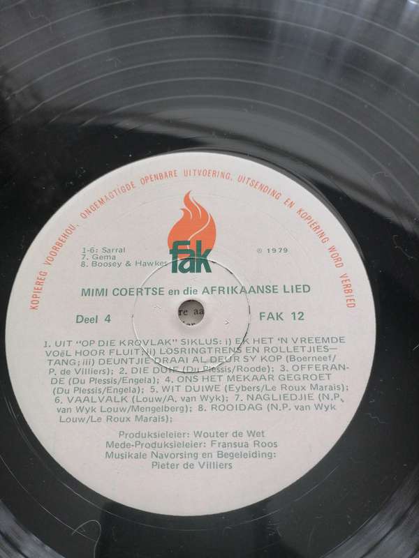 Mimi Coertse en Die Afrikaanse Lied Double LP