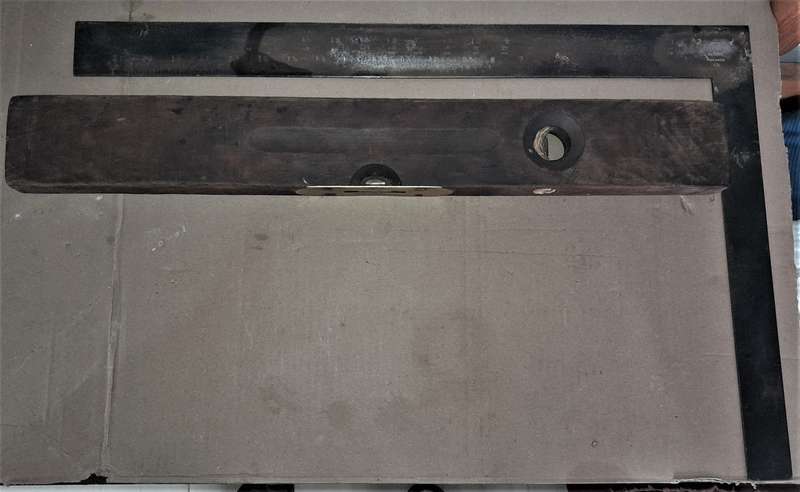 Stanley Handyman No 500C Framing Square & Antique Spirit Level Pat 6-23-96 - see pics