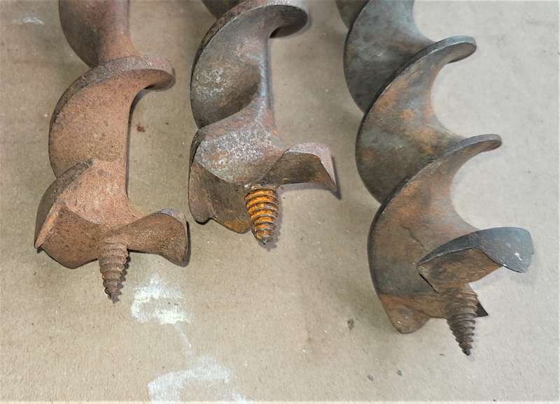 3 Auger Bits - Irwin Manibor No20 & 2 others -As per pictures