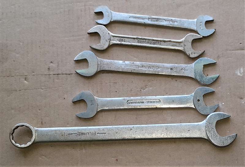 5 spanners - Billings, Gedore, Hazert - As per pictures