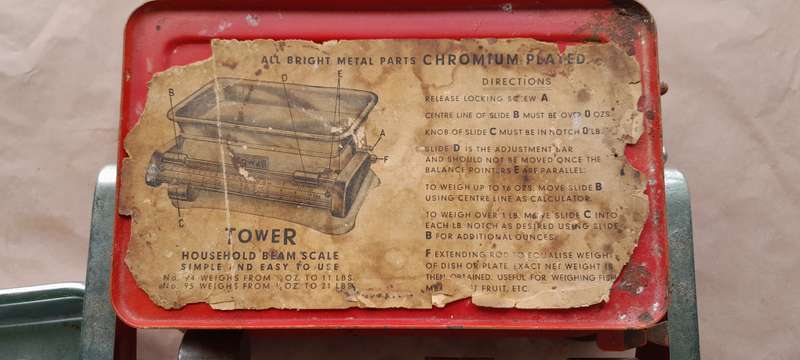 Vintage Tower Beam Scale   -As per pictures