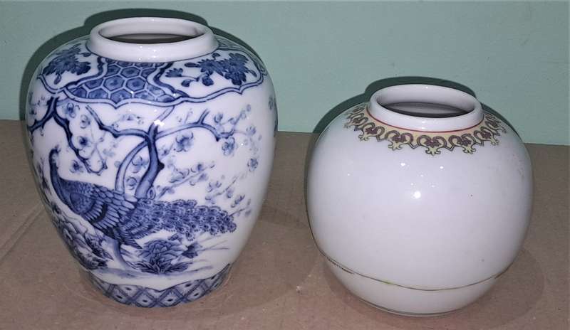 2 Vintage Ginger Jars  - As per pictures