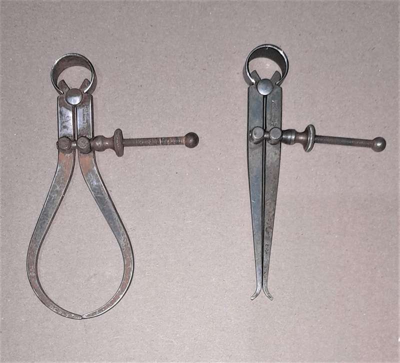 2 Vintage LS Starrett Calipers