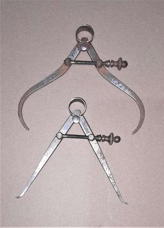 2 Vintage LS Starrett Calipers