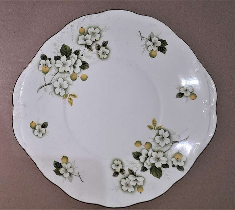 3 Vintage Platters - Queen Ann, Noritake, Wood & Sons