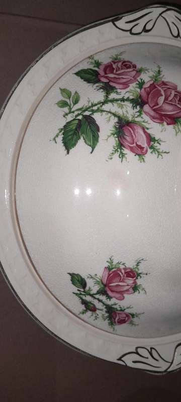 2 Vintage Ansley Lidded Bowls  - Stoke on Trent 24cm - Open to Reasonable offers