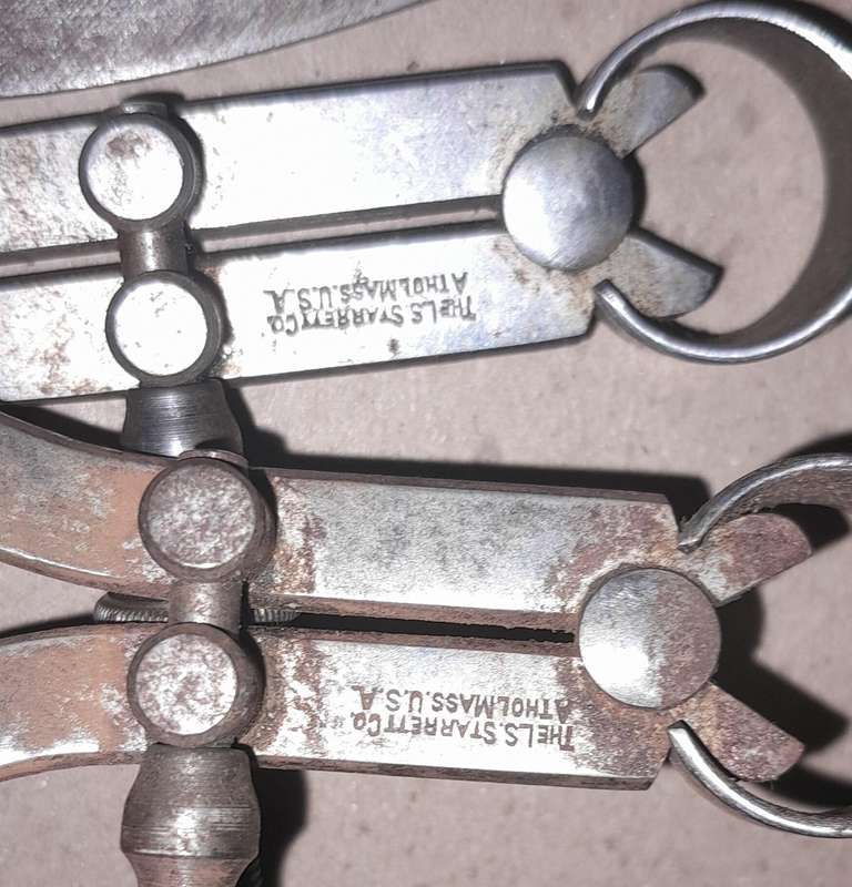 4 Calipers ,(incl 2 LS Starret) + a 6" Rabone Ruler
