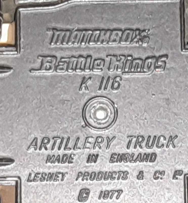 Matchbox Diecast - BattleKings K116 Artillery Truck + K117 Hawk Launcher