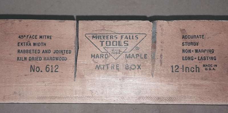 Millers Falls No612 Maple Mitre Box + Japanese Kinzo Backsaw