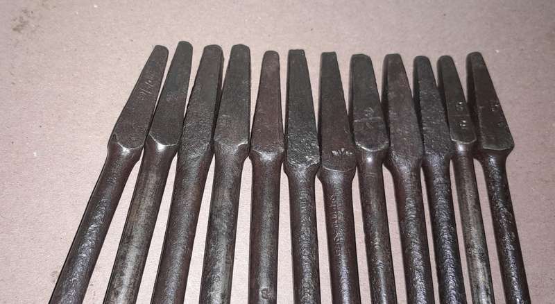 12 Vintage Jennings Pattern Auger Bits - Bid per bit