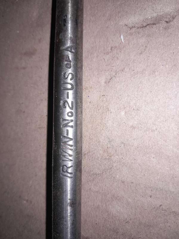 3 Irwin Bits With Box - 1x 62T No2 Auger Bit & 2x 1R Drill Press Bits