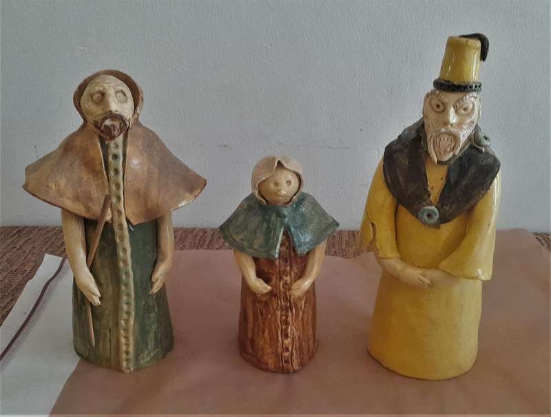 3 Ceramic Figures as per pictures - bid per figure