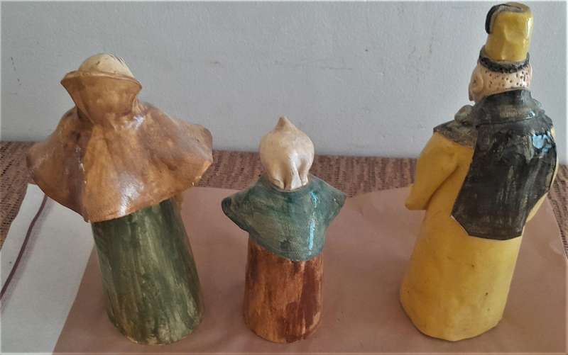 3 Ceramic Figures as per pictures - bid per figure