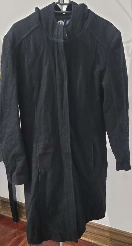 Long coat with hoodie