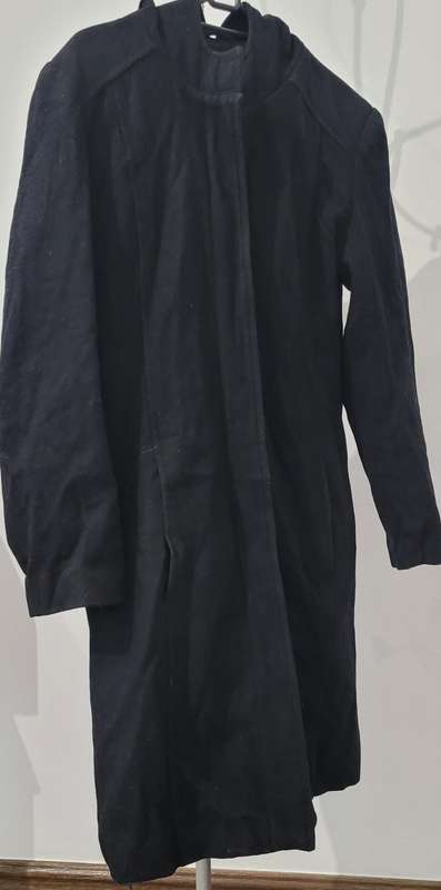 Long coat with hoodie