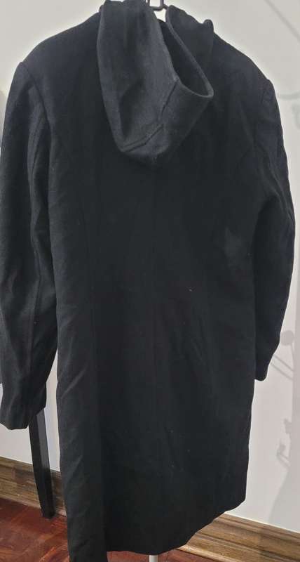 Long coat with hoodie