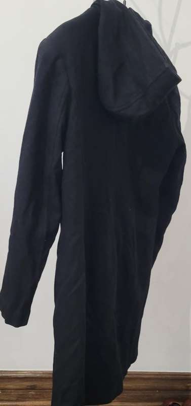 Long coat with hoodie