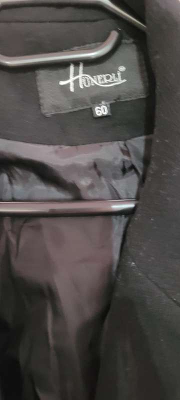 Extra long black coat (Size 60)