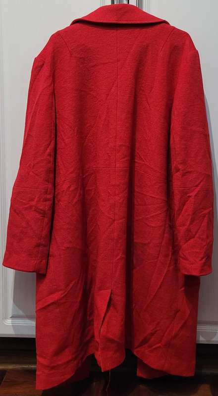 Long red coat (Size 46)