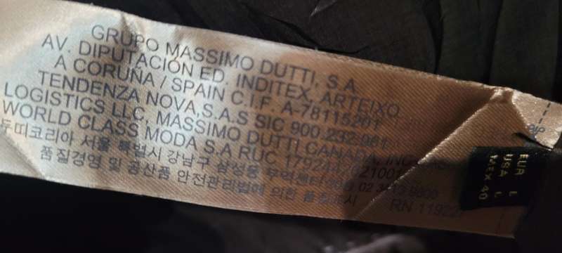 Massimo Dutti navy jacket (EUR L)
